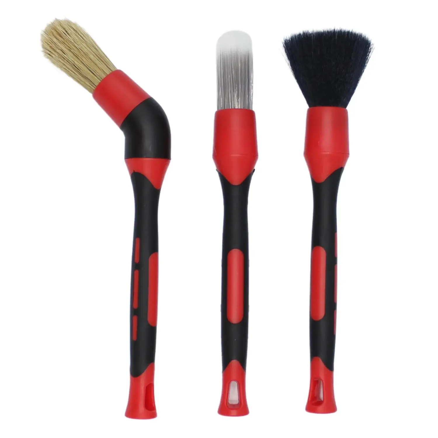 Car-Care.it Brush Set - Set Kit 3 Pennelli per Pulizia Auto