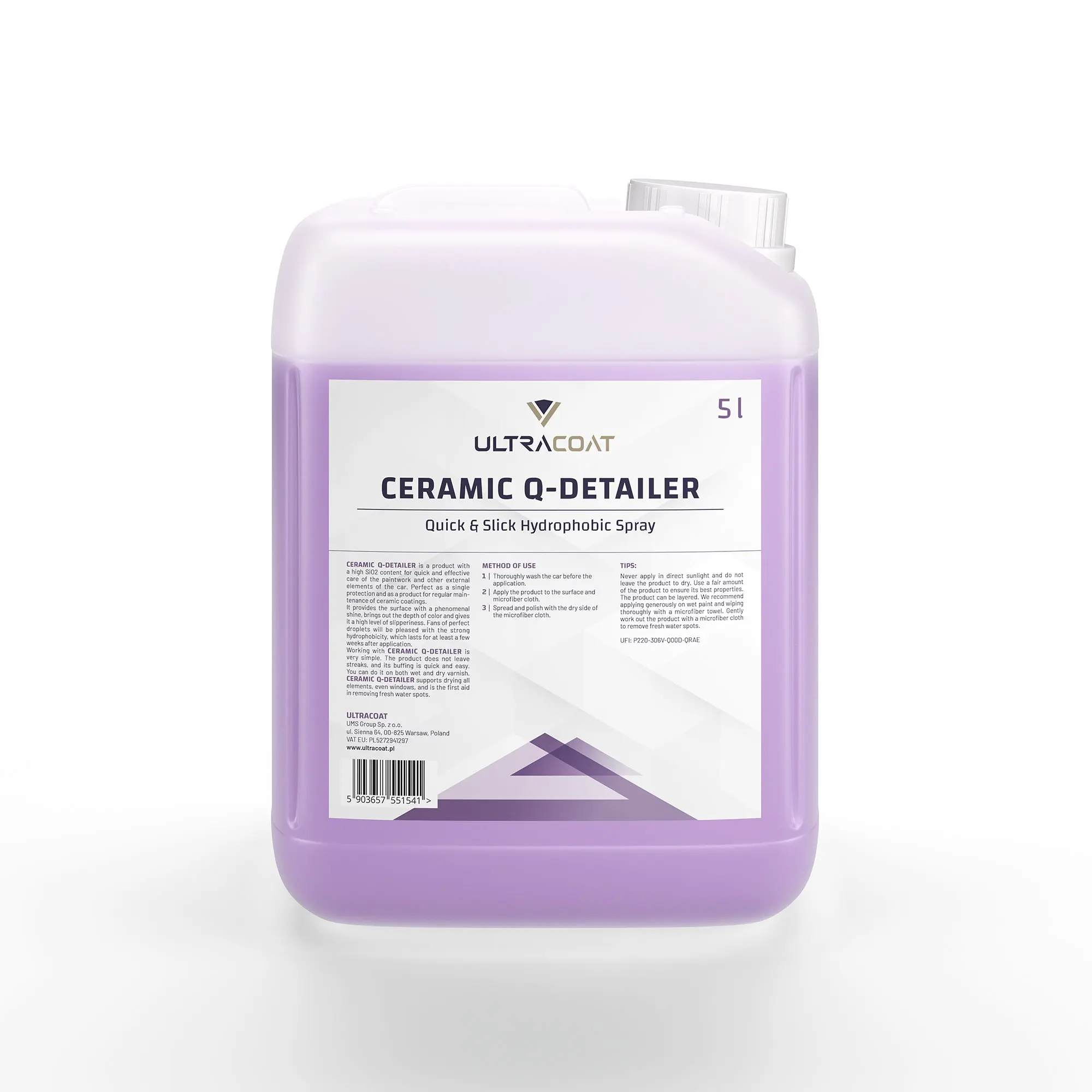 Ultracoat Ceramic Q-Detailer - Quick Detailer Spray Rapido Idrofobico - Image 2