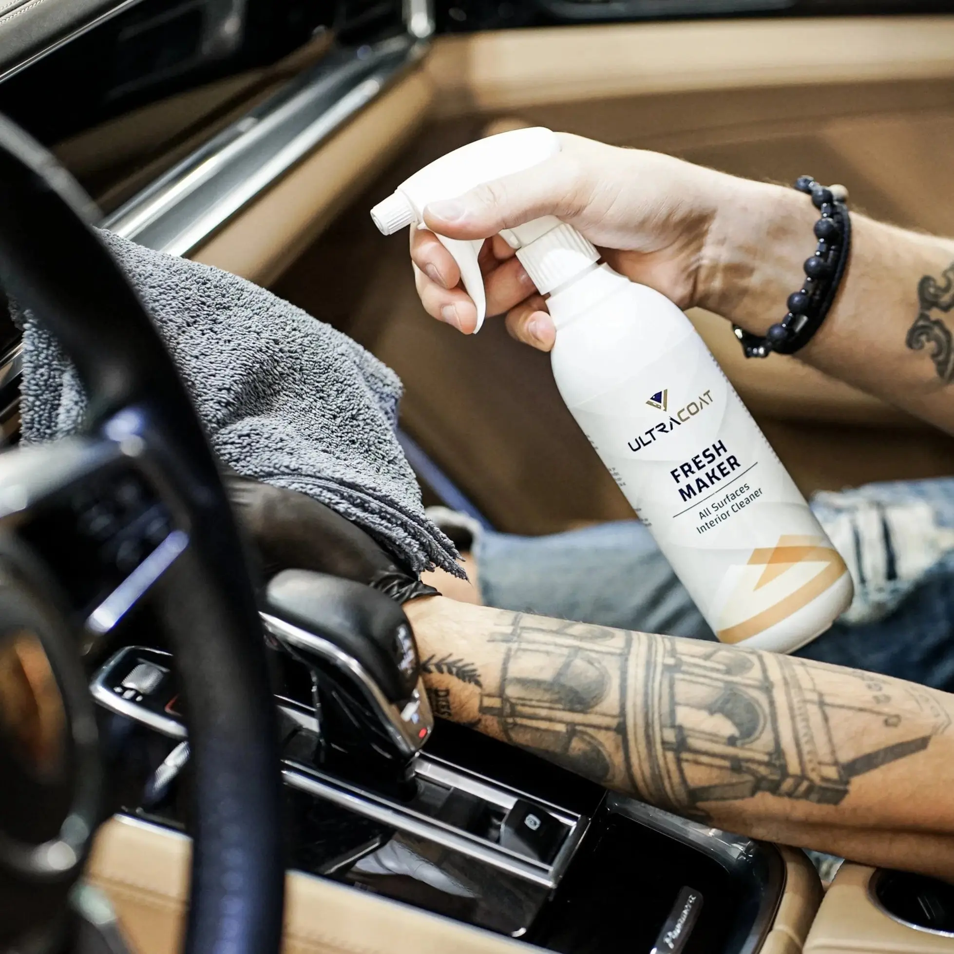 Ultracoat Fresh Maker: Detergente Multisuperficie per Interni Auto - Plastica, Pelle, Tessuto e Vetri - Image 3