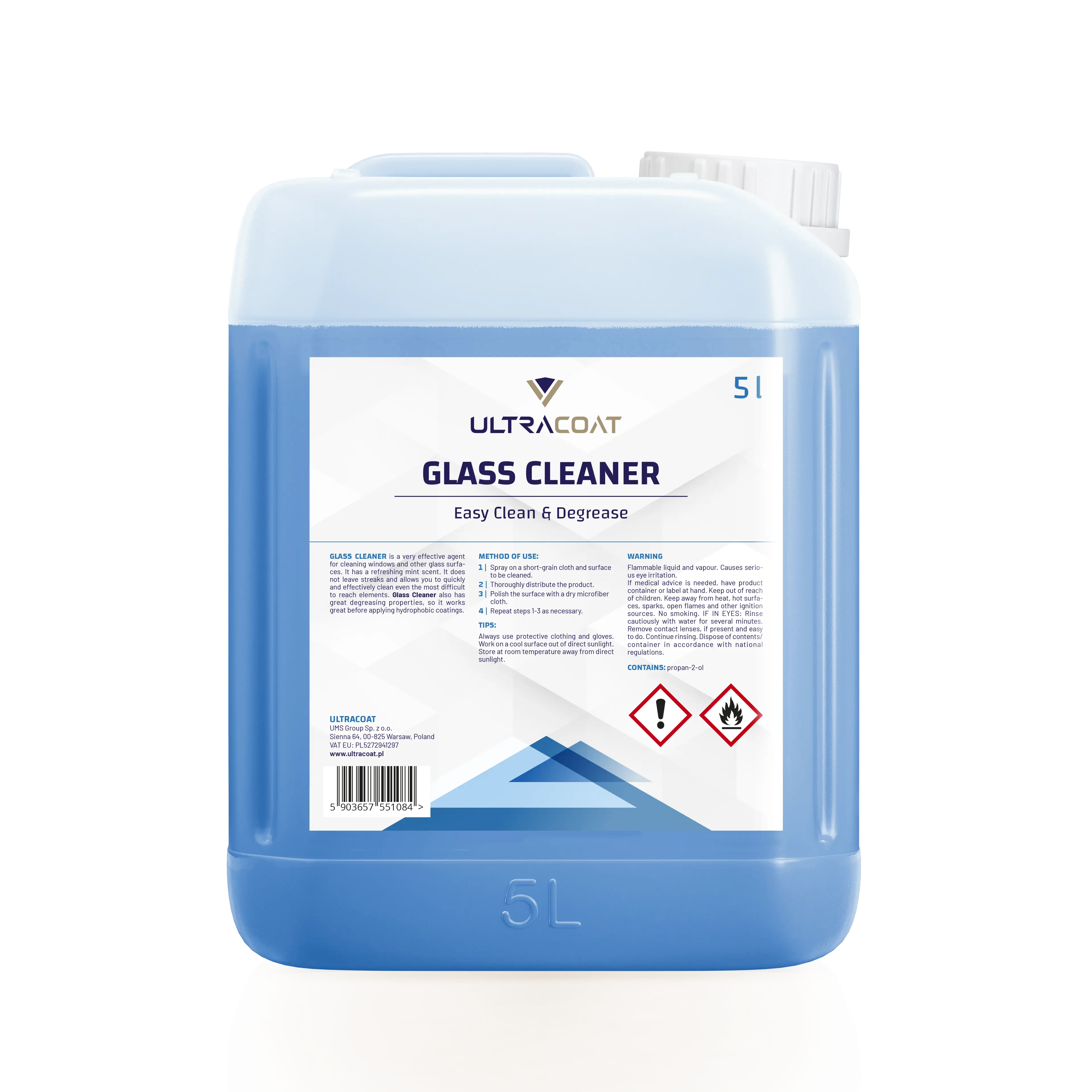 UltraCoat Glass Cleaner - Pulitore e Sgrassatore Vetri Senza Striature - Image 2